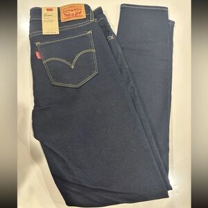 Levi's 711 Womens Mid Rise Slim Fit Blue Denim Skinny Jeans 4 Short W27 L28 NWT
